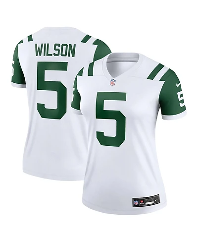Nike Women's Garrett Wilson Classic Alternate White New York Jets Legend Player Performance Top
