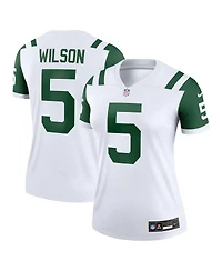 Nike Women's Garrett Wilson Classic Alternate White New York Jets Legend Player Performance Top