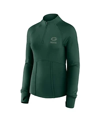 Fanatics Women's Green Bay Packers Elements Raglan Quarter-Zip Jacket