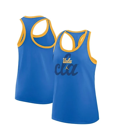 Jordan Women's Blue Ucla Bruins Primetime Racerback Tri-Blend Tank Top