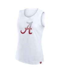 Fanatics Women's White Alabama Crimson Tide Activate Slub Tank Top