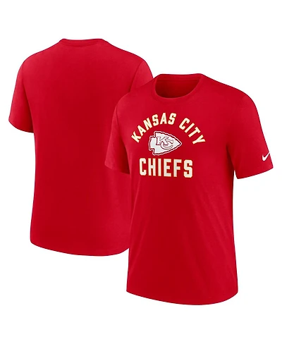 Nike Men's Red Kansas City Chiefs Favorable Timeline Tri-Blend T-Shirt