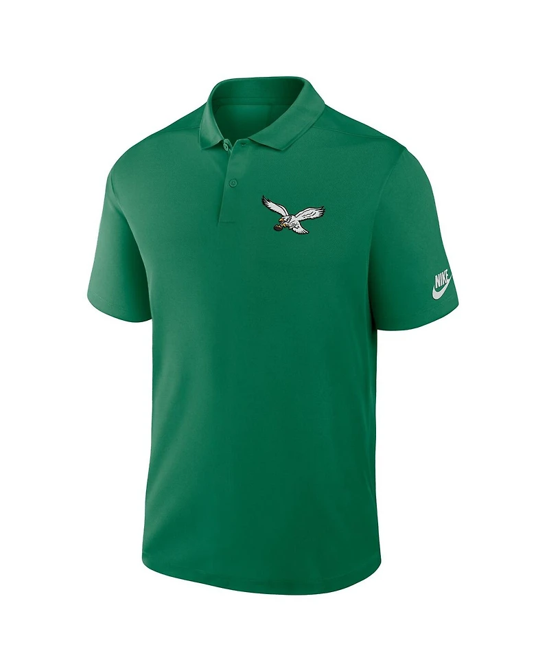 Nike Men's Kelly Green Philadelphia Eagles Rewind Victory Performance Polo Shirt