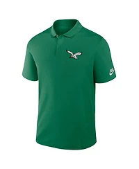 Nike Men's Kelly Green Philadelphia Eagles Rewind Victory Performance Polo Shirt