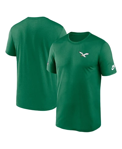 Nike Men's Kelly Green Philadelphia Eagles Sideline Alt Pack Small Logo Legend Performance T-Shirt