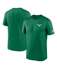Nike Men's Kelly Green Philadelphia Eagles Sideline Alt Pack Small Logo Legend Performance T-Shirt