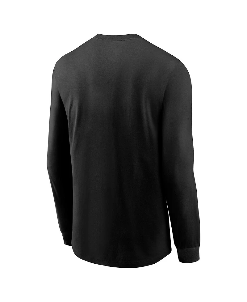 Nike Men's Black Pittsburgh Steelers Play to Win Essential Long Sleeve T-Shirt