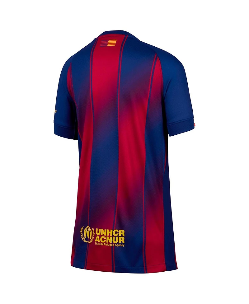 Nike Big Boys and Girls Blue Barcelona 2025/26 Home Replica Jersey