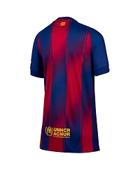Nike Big Boys and Girls Blue Barcelona 2025/26 Home Replica Jersey