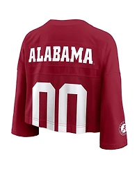Nike Women's Crimson Alabama Tide Cropped Mesh Fashion Jersey