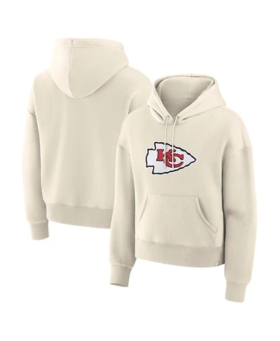 Fanatics Women's Cream Kansas City Chiefs Dove Legacy Pullover Hoodie