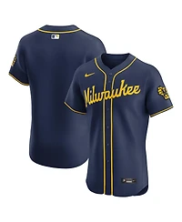 Nike Men's Navy Milwaukee Brewers Alternate 2 Elite Jersey