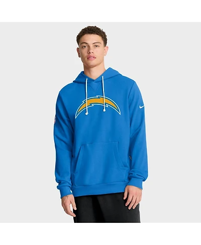 Nike Men's Powder Blue Los Angeles Chargers Sideline Initial Home Performance Pullover Hoodie