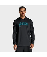 Nike Men's Black Jacksonville Jaguars Sideline Pure Fury Performance Long Sleeve Hoodie T-Shirt