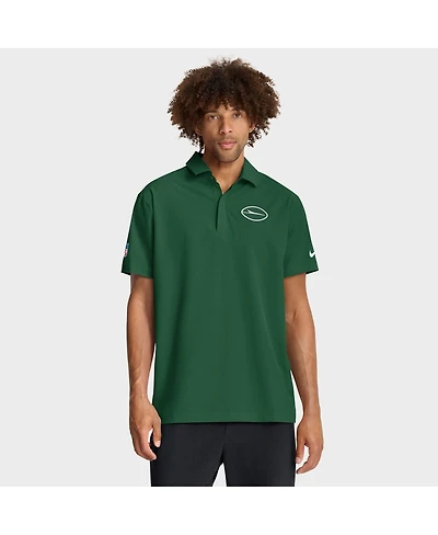 Nike Men's Green New York Jets Sideline City Pride Woven Performance Polo Shirt