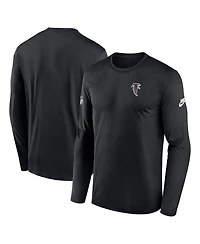 Nike Men's Black Atlanta Falcons Legend Small Logo Performance Long Sleeve T-Shirt