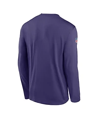Nike Men's Purple Minnesota Vikings Legend Small Logo Performance Long Sleeve T-Shirt