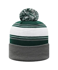 Top of the World Men's Green Michigan State Spartans Ambient Cuffed with Pom Knit Hat