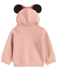 Disney Baby Girls 3-Piece Minnie Mouse Hoodie, Long Sleeve T-Shirt and Pant Set