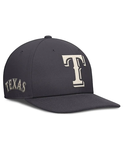 Nike Men's Anthracite Texas Rangers Statement Pro Snapback Hat