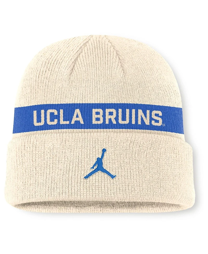 Jordan Men's Natural/Blue Ucla Bruins Peak Primetime Utility Cuffed Knit Hat