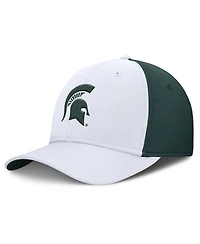 Nike Men's White/Green Michigan State Spartans 2025 Sideline Rise Local Performance Flex Hat