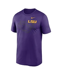 Nike Men's Purple Lsu Tigers Campus Shadow Legend Performance T-Shirt