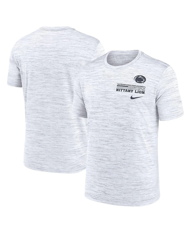 Nike Men's White Penn State Nittany Lions Velocity Stacked Performance T-Shirt