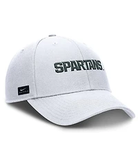 Nike Men's White Michigan State Spartans 2025 On-Field Rise Performance Adjustable Hat