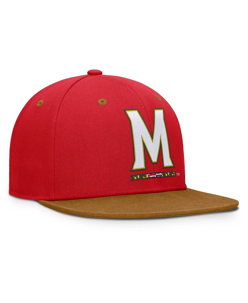 Fanatics Men's Red/Brown Maryland Terrapins Noboa Fitted Hat
