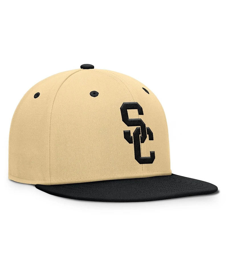 Fanatics Men's Khaki/Black Usc Trojans Balance Fitted Hat