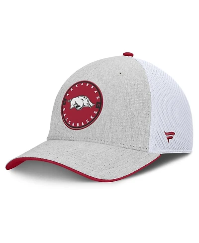 Fanatics Men's Heather Gray/White Arkansas Razorbacks Trigger Flex Hat