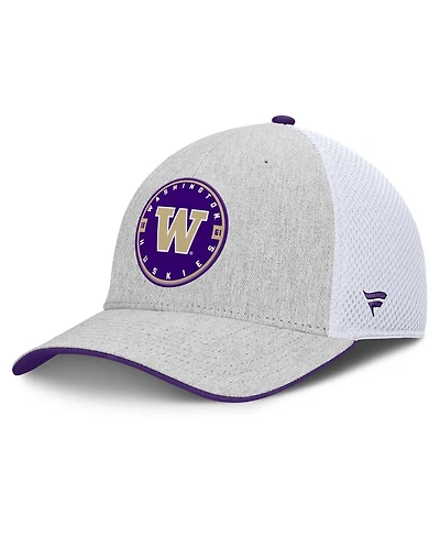Fanatics Men's Heather Gray/White Washington Huskies Trigger Flex Hat