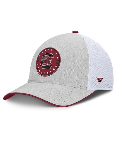 Fanatics Men's Heather Gray/White South Carolina Gamecocks Trigger Flex Hat