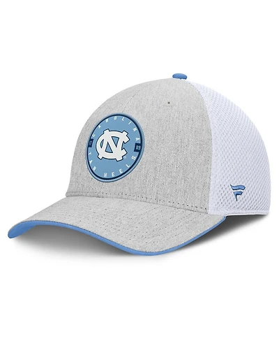 Fanatics Men's Heather Gray/White North Carolina Tar Heels Trigger Flex Hat