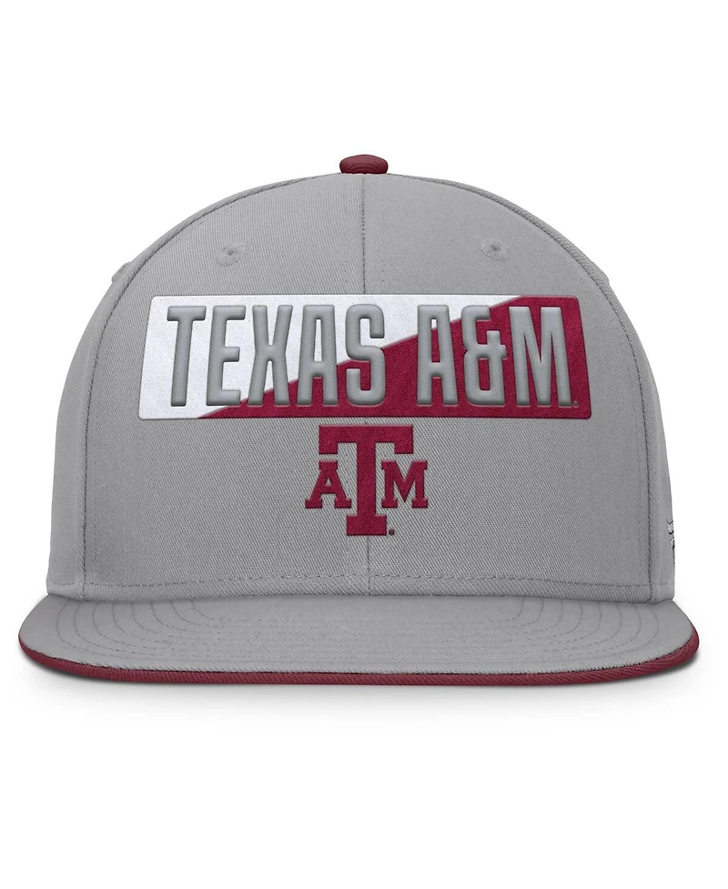 Fanatics Men's Gray Texas A M Aggies Duo Snapback Hat