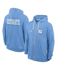Jordan Men's Carolina Blue North Tar Heels 2025 Sideline Performance Full-Zip Hoodie