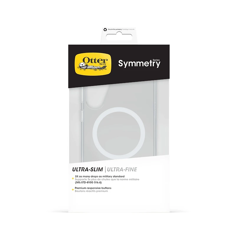 OtterBox Symmetry Clear Magnetic Case for Samsung Galaxy S 2025 Medium (Antero)-Clear