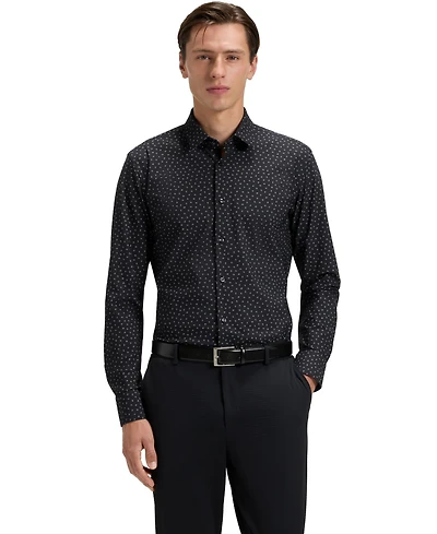 Boss by Hugo Men's Slim-Fit Performance-Stretch Jersey Dress Shirt