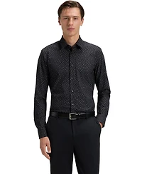 Boss by Hugo Men's Slim-Fit Performance-Stretch Jersey Dress Shirt