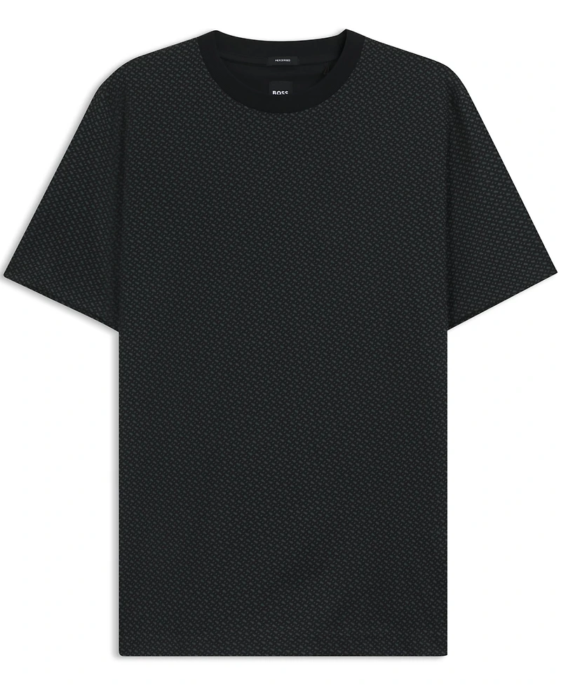 Boss by Hugo Men's Mercerized-Cotton Monogram T-Shirt