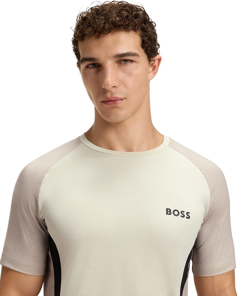 Boss by Hugo Men's Slim-Fit Mesh Jersey T-Shirt