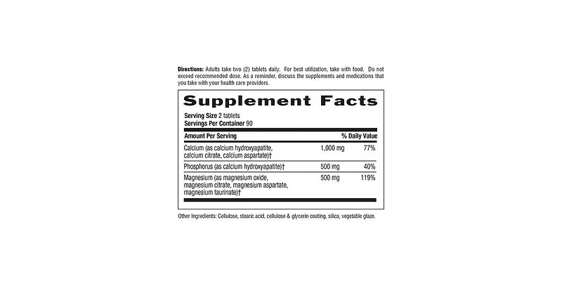 Country Life Target-Mins Calcium Magnesium, 180 Tabs