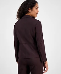 Kasper Compression One-Button Long-Sleeve Jacket, Regular & Petite