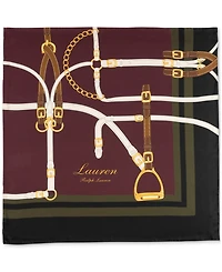 Lauren Ralph Lauren Modern Belting Square Silk Scarf