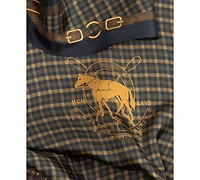 Lauren Ralph Lauren Belting & Plaid Diamond Silk Scarf