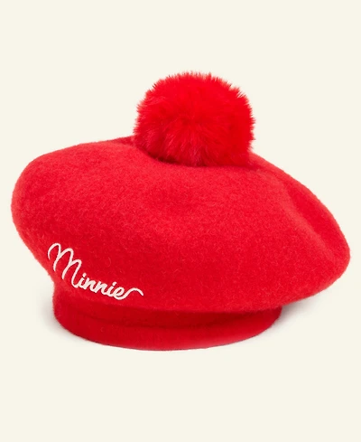 kate spade new york Disney | Macy's Minnie Mouse Pom-Pom Beret Hat, Macy's Exclusive