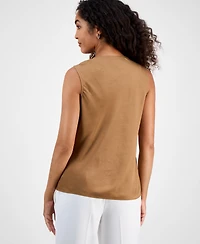 Kasper Women's Cowlneck Sleeveless Top