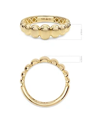 Devata Dome Puffy Ring in 14K Gold, Size 8, approx. 3.0 grams