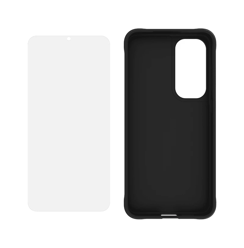 Case-Mate Protection Pack Tough Case and Glass Screen Protector for Samsung Galaxy S24 Plus-Clear